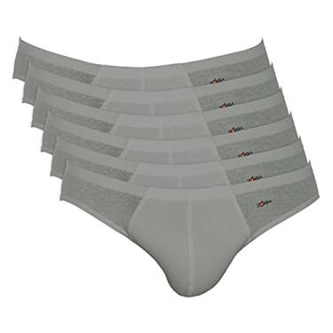 Imagem de Zorba Slip Algodão, Kit 6 Cuecas Masculino, Grafite, M