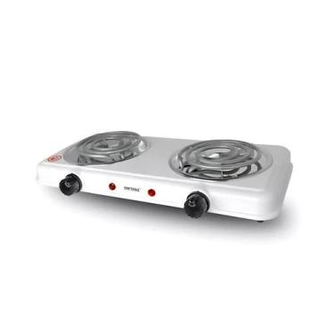 Imagem de Fogão Fogareiro Cooktop Elétrico 2000 Watts 127V 2 Bocas 5 Temperatura