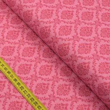 Imagem de Tecido Estampado para Patchwork - Floral Espanha : Grand Damask Rosé (