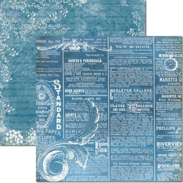 Imagem de Papel para Scrapbook Sandra Família Arte Fácil Blue 5 - SC-776
