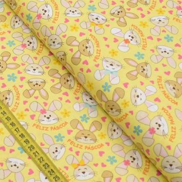 Imagem de Tecido Estampado para Patchwork - Páscoa : Páscoa Feliz (0,50x1,40) - 
