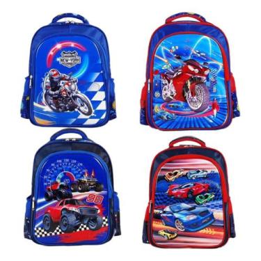 Imagem de Mochila Infantil Menino 4 Modelos Volta As Aulas Escolar Novo - JM ONL
