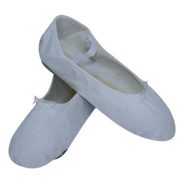 Imagem de Sapatilha Ballet Sintética Branca Adulto - Art Dança, 37, Branco