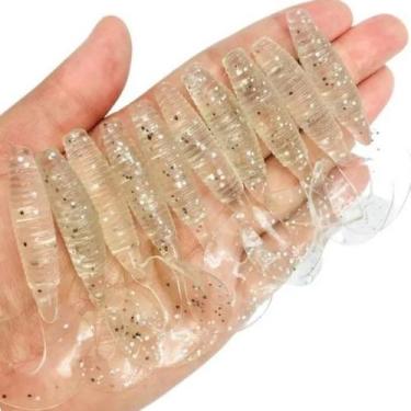 Imagem de Kit 10 Iscas Artificiais Soft Grubs Tucunaré Traíras COR01 - Proberos