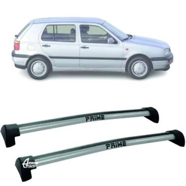 Imagem de Rack Teto Aluminio Prime VW Golf MK3 4pts 91-99 Prata PR080