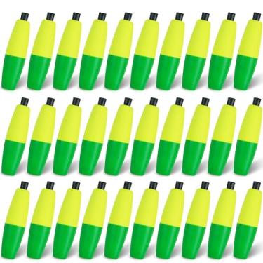 Imagem de AGOOL Peg Flutua boia de pesca, boia de espuma de peixe-gato, boia de pesca de charuto, boia de peixe-gato, boia deslizante, boia de cortiça com plugue de tubulação para peixe-gato, pesca em água doce