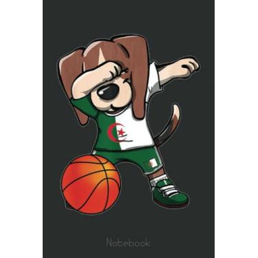 Imagem de Dabbing Beagle Dog Algeria Algerian Basketball Fans Notebook Vintage: A blank lined basketball notebook 6x9 in 110 Pages that makes a fun basketball ... women's basketball, team basketball gifts