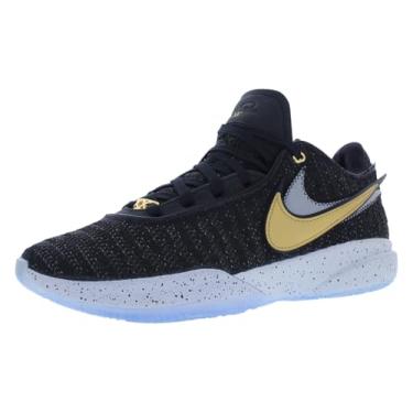 Imagem de Nike Lebron 20 XX Tênis de basquete masculino, Preto/Metálico dourado e branco, 44