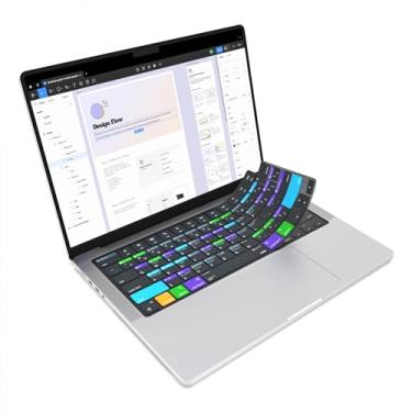 Imagem de JCPal Capa de teclado Figma Shortcut Guide para Apple MacBook Pro de 14 polegadas (M1-M5) e MacBook Pro de 16 polegadas (M1-M4) e MacBook Air de 13 polegadas e MacBook Air de 15 polegadas (M2-M4