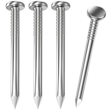 Imagem de 1300 peças de pregos, pregos de madeira, pregos longos, pregos de parede de concreto galvanizado para pendurar fotos e marcenaria, pregos de cimento adequados para drywall e pinheiro