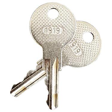 Imagem de (2) chaves de ignição de substituição de carrinho de golfe elétrico e a gás E-Z-GO (1982-Up)