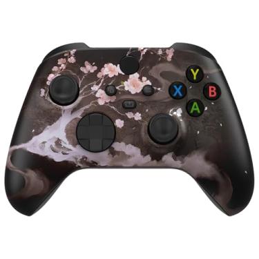 Imagem de eXtremeRate Replacement Shell for Xbox Series X|S Controller - Unleash Your Style - Blossom In The Darkness Custom Acessories Skin Front Housing Cover for Xbox Core Controller Wireless - No Console