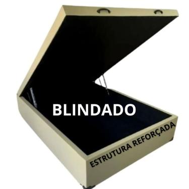 Imagem de Cama Baú Casal Padrão 1,38 x 1,88 c/ 48cm de altura - Blindado
