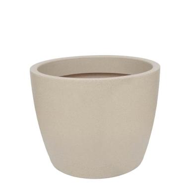 Imagem de Vaso Malta Redondo Fosco 52x42cm Caixa Master Com 6 Unidades Granito Areia
