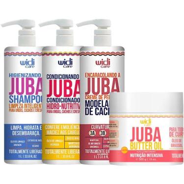 Imagem de Kit Juba Shampoo Condicionador Mascara Butter Oil E Encaracolando A Ju