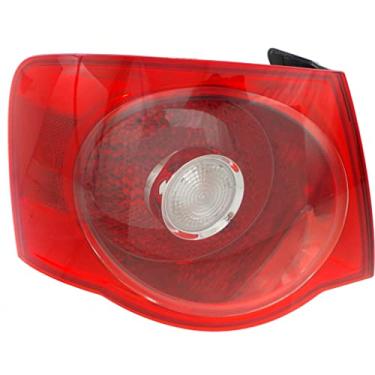 Imagem de Para Volkswagen Jetta 2005-2007 Conjunto de luz traseira Sedan Lente Vermelha Lado do Motorista Externo (Certificado DOT) VW2800123N