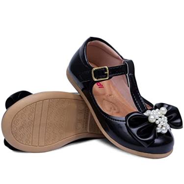 Imagem de Sapatilha Salome Infantil Menina Nº 20 ao 27 Sapato Feminino Batizado Dama 21.28 (Preto, BR, Criança de 1 a 3 anos, Numérico, 24)