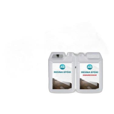 Imagem de Kit Porcelanato Líquido Metálico Cinza/Preto Profundo Por M - Resinas 