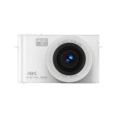 Imagem de Câmera digital 4K Câmera de vídeo digital 64MP Painel de toque IPS de 3 polegadas Foco automático Zoom digital 18X Bateria flash integrada Anti-vibração Música MP3 Tocando presente de festival de