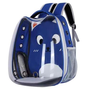 Imagem de Mochila Transporte Animais Passeio Visor Panorâmico 360 Graus Gatos Pa