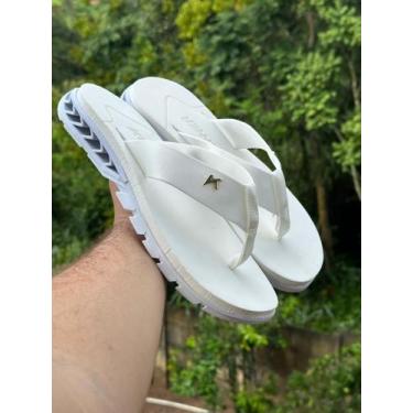 Imagem de Chinelo kenner rakka, Branco, Ouro, 42, BRANCO