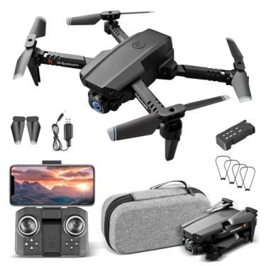 Imagem de Drone Com Camera Drone Profissional 1080p HD 4K Câmeras FPV Mini Controle Remoto DroneQuadcopter Dobrável Com Bolsa De Transporte LS-XT6