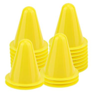 Imagem de Tinoaly 20 peças de cones de futebol, mini cones esportivos de 8,15 cm para exercícios de treinamento, marcadores de campo para basquete, futebol, agilidade e prática de treinamento com os pés, ao ar