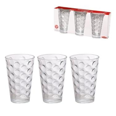 Imagem de Haüskraft -Copo Long Drink de vidro Ashe 300 ml 3 peças