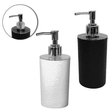 Imagem de Porta sabonete liquido de plastico redondo 350ml - GIFTUTIL