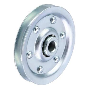 Imagem de Bothyi Polia de porta de garagem para serviço pesado, polia universal de 3 polegadas Polia de 200lb Roda de polia de roldana para uso industrial, uso