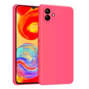 Imagem de Capa Capinha Slim Fosca Aveludada (ROSA) Luxo Para Samsung Galaxy A05 