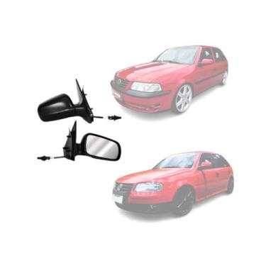 Imagem de Par Retrovisor Gol Parati Saveiro G3 G4 4 Portas Com Controle 1999 A 2