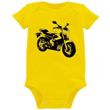 Imagem de Body Bebê Moto XJ6 N Art - Foca na Moda, Amarelo, G