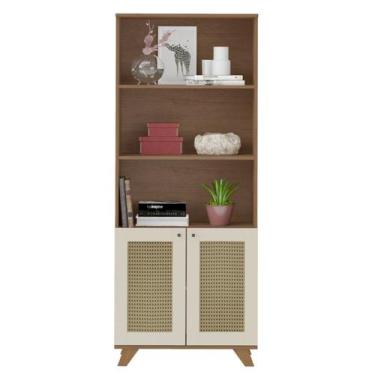 Imagem de Estante 2 Portas 3 Nichos 172X70 4708 Cinamomo Off White ARLY - Milani