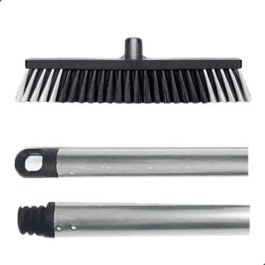 Imagem de Vassoura com Cabo 1,20m e Pelo Sintético 40cm  Rosca Universal, Ideal 