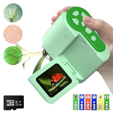 Imagem de Microscópio digital inviment 1200X USB com tela lcd de 2