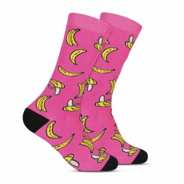 Imagem de Meia Cano Longo de Banana Rosa Pink Hoahi