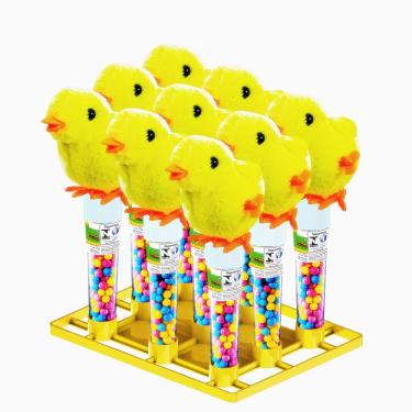Imagem de Confeito pintinho pula pula 9G zen toys - 1 Unidade