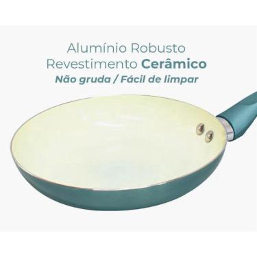 Imagem de Panela Frigideira Antiaderente Cerâmica Oficial 24Cm Genebra