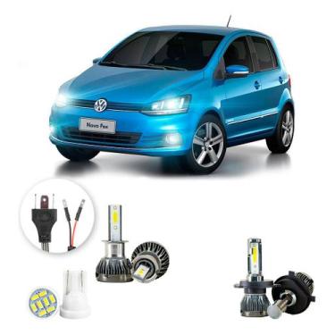 Imagem de Ultra Led Nano 22000lm Volkswagen Fox 2008-2009 H4 H3 - LUXLED y3, Bra