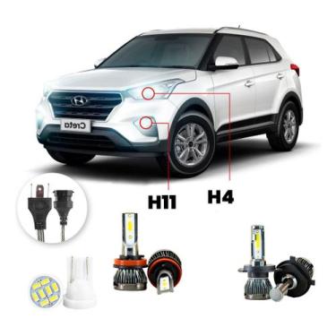 Imagem de Ultra Led Nano 22000lm Hyundai Creta 1.6 2017-2022 H4 H11 - LUXLED y3,