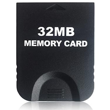 Imagem de Hyamass Cartão De Memória Gamecube De Alta Velocidade De 32 Mb (507 Blocos), Cartão De Memória De Jogo Compatível Com Kits De Acessórios Para Console Nintendo Gamecube E Wii - Preto