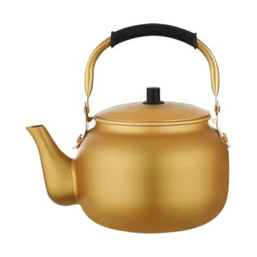 Imagem de Chaleira de fogão de acampamento, chaleira para fogão,Chaleira de acampamento ao ar livre cafeteira|bule de chá aquecedor pequeno bule caldeira de água para caminhadas piquenique viagens