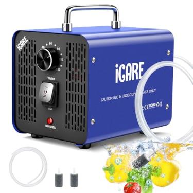 Imagem de ICARE Gerador De Ozônio 45.000 Mg/H E Gerador De Ozônio Para Água 600 Mg/H Máquina De Ozônio Inteligente De Alta Capacidade Remoção De Odores Eliminador De Odores De Ozônio Comercial Para Casa, Fuma