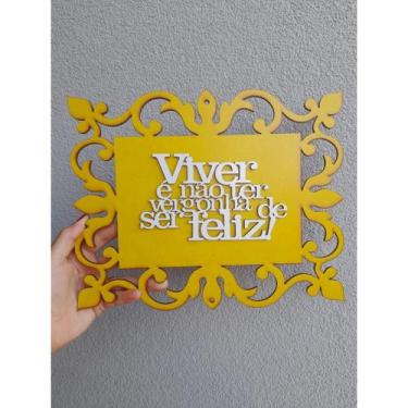 Imagem de Placa Porta Decorativa com Frase Diversas - 1 unidade - Inova Artesana