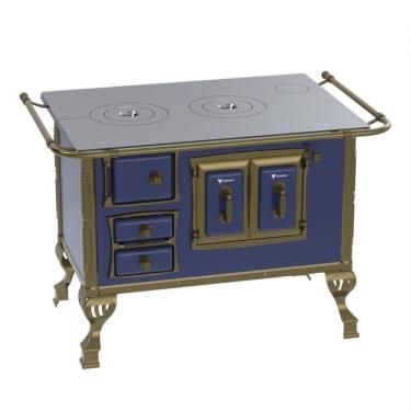 Imagem de Fogao a Lenha N 2 Colonial Azul Sem Tampa