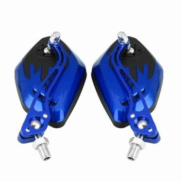 Imagem de Espelhos Traseiros de Motocicleta Ultra Transparentes, Vista Lateral de Alumínio Resistente e Resistente de Colisão, Espelhos de Scooter Universal Totalmente Ajustáveis ​​com