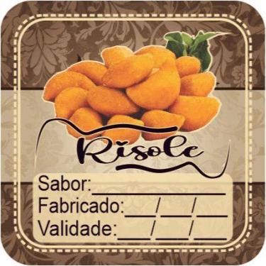 Imagem de 50 100 150 200 unidades adesivo etiqueta tag embalagem quadrado 3,5 cm