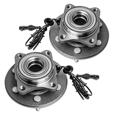 Imagem de Conjunto de rolamento e cubo traseiro 541001 x2 (par) da TUCAREST compatível com Ford Expedition Lincoln Navigator 2003 2004 2005 2006 [cubo de 6 parafusos W/ABS]