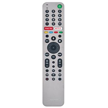 Imagem de Controle remoto de voz de substituição RMFTX600U RMF-TX600U com microfone adequado para Sony TV XBR-98Z9G XBR-55X950G XBR-48A9S XBR-65X950G XBR-65A9G XBR-85Z9G XBR-55A9G XBR-85X955G 0G XBR - 77A9G XBR